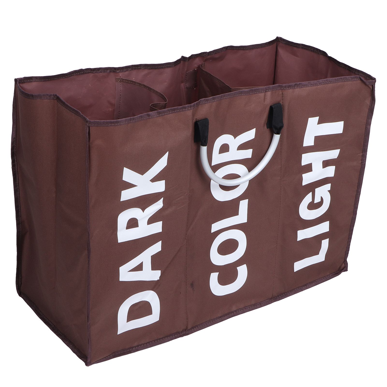 Laundry Basket Household Foldable Waterproof Clothes Storage Bag Organizer Coffee — image 4
