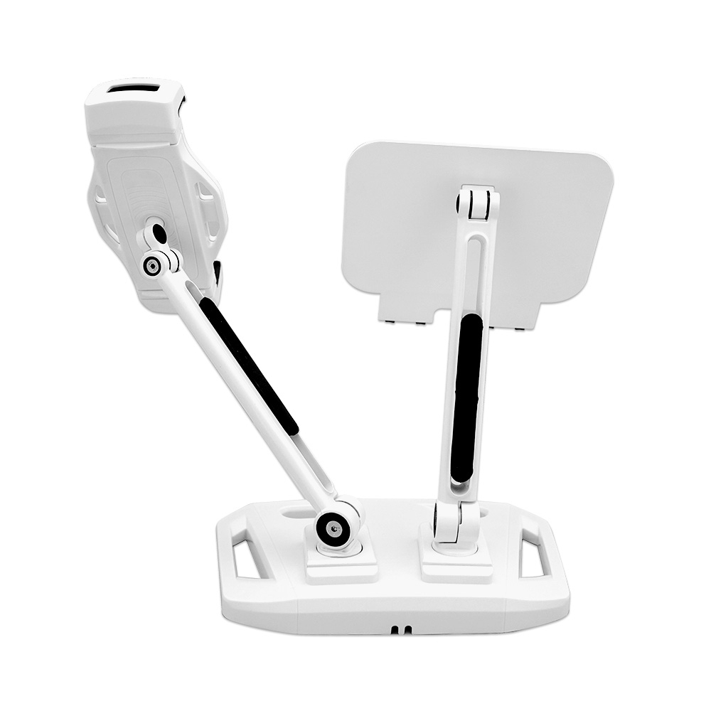 Universal and Adjustable Double Arm Stand Holder White — image 2