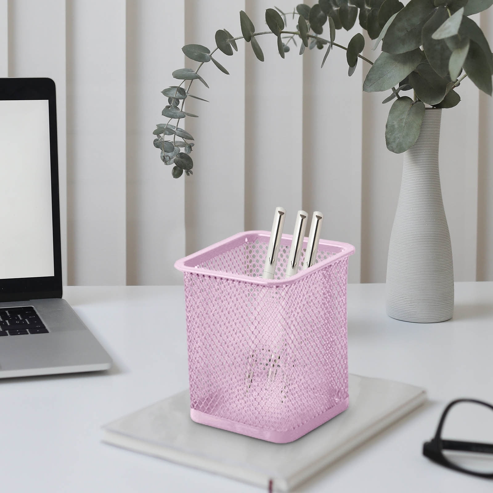 Pen Holder Mesh Pencil Holder Metal Pencil Holders Pen Organizer for Desk Office Pencil Holders, Back to Sch-ool Supplies H — image 5