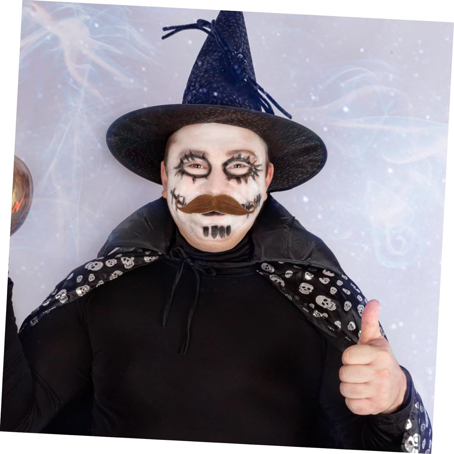 2pcs Halloween Costumes Halloween Decorations Beard Ornament Costume Beard Party Props Cosplay Fake Mustache Fake Beard