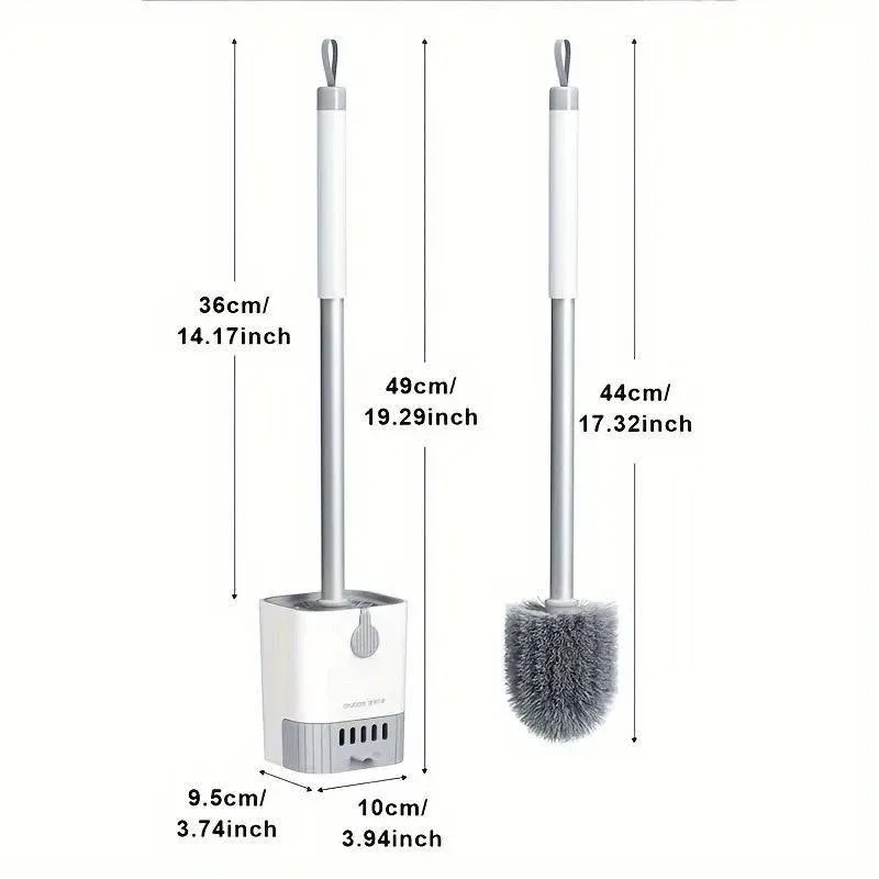 Toilet Cleaning Brush Wall Mounted Holder Bathroom Household Cleaner Tool โ image 3