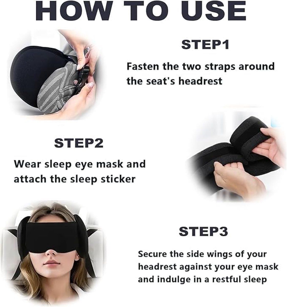 Travel Pillow with Eye Mask โ image 4