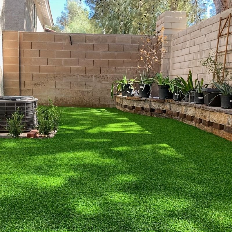 Green Artificial Turf Reusable Artificial Grass Pet Grass For Dogs 2cm Green Base — image 3