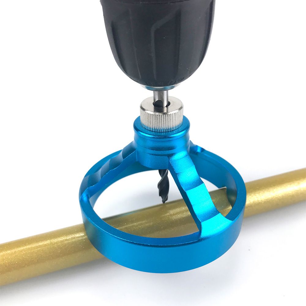 Vertical Hole Punch Locator, with 6 Drill Bushings Woodworking Drill Bit Jig Fixture Used for Woodworking Hole Punching โ image 3