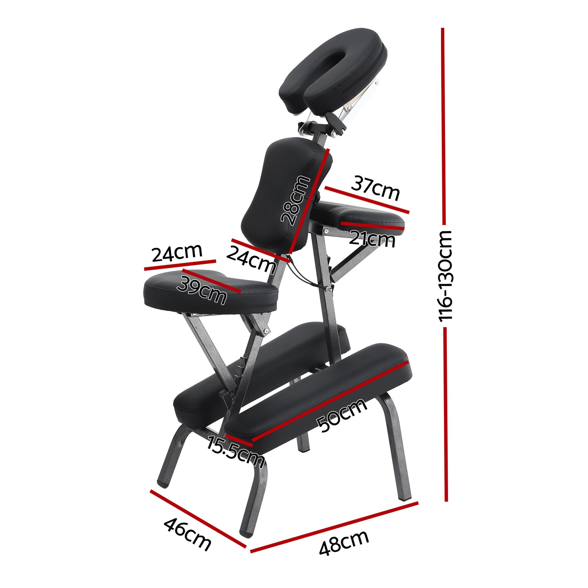 Zenses Portable Massage Chair Lightweight Folding Tattoo Lash Beauty Bed โ image 3