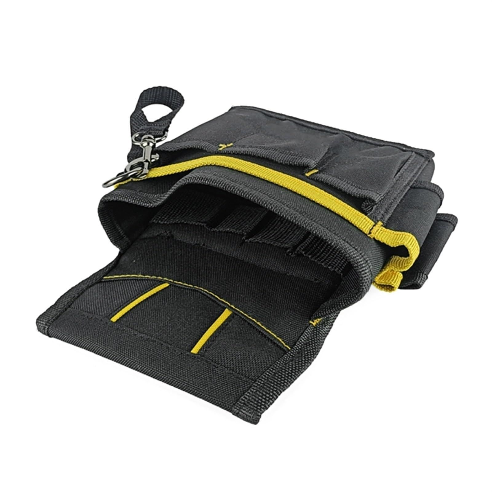 Tool Pouch, Mini Organizer Pocket with Belt Clip Tool Belts Utility Belt Waist Work Bag Oxford Cloth Portable Multifunctional Belt Pouch โ image 4