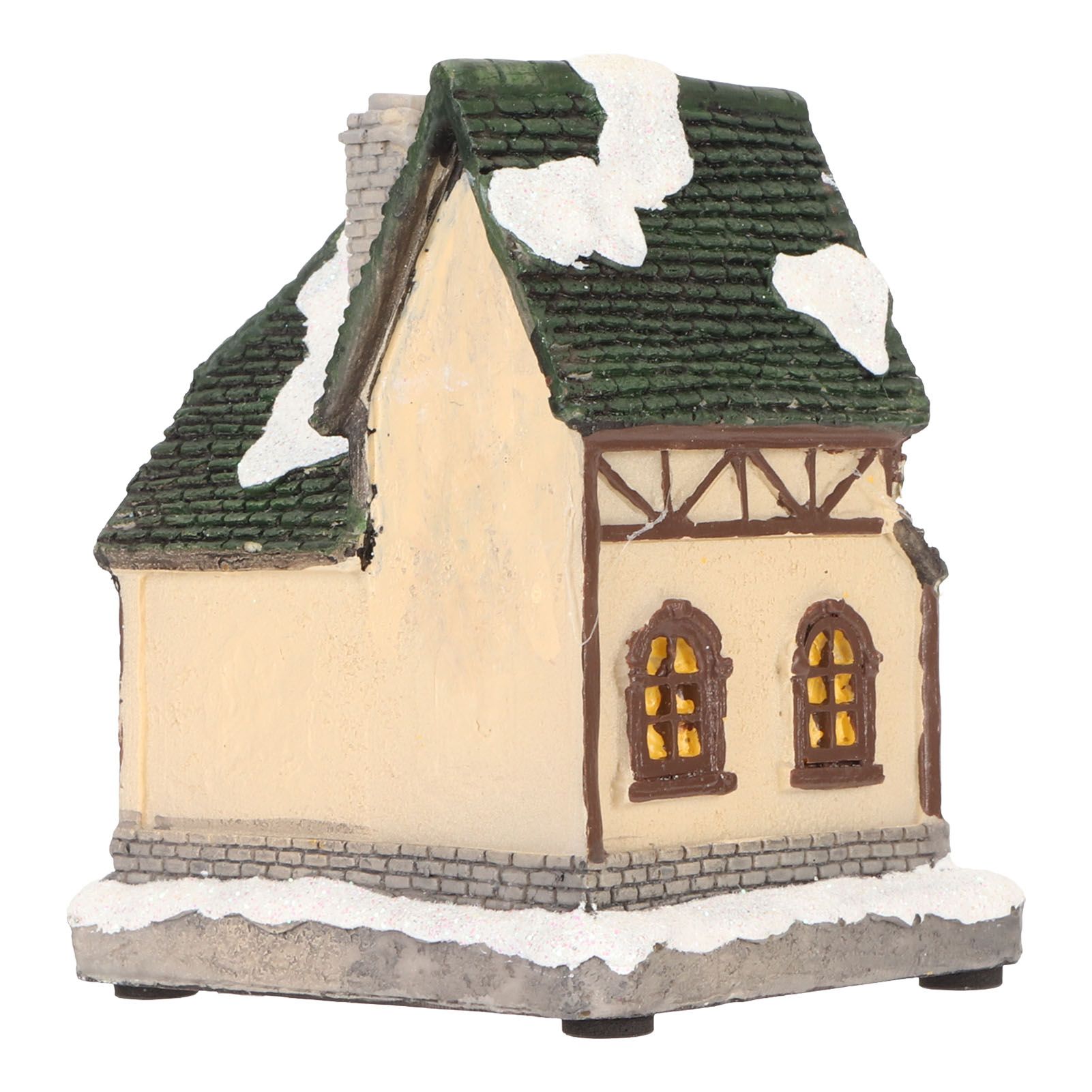 Christmas Village House Vintage Exquisite Landscaping LED Lighted Christmas House for Home Decor Presents Type B โ image 4