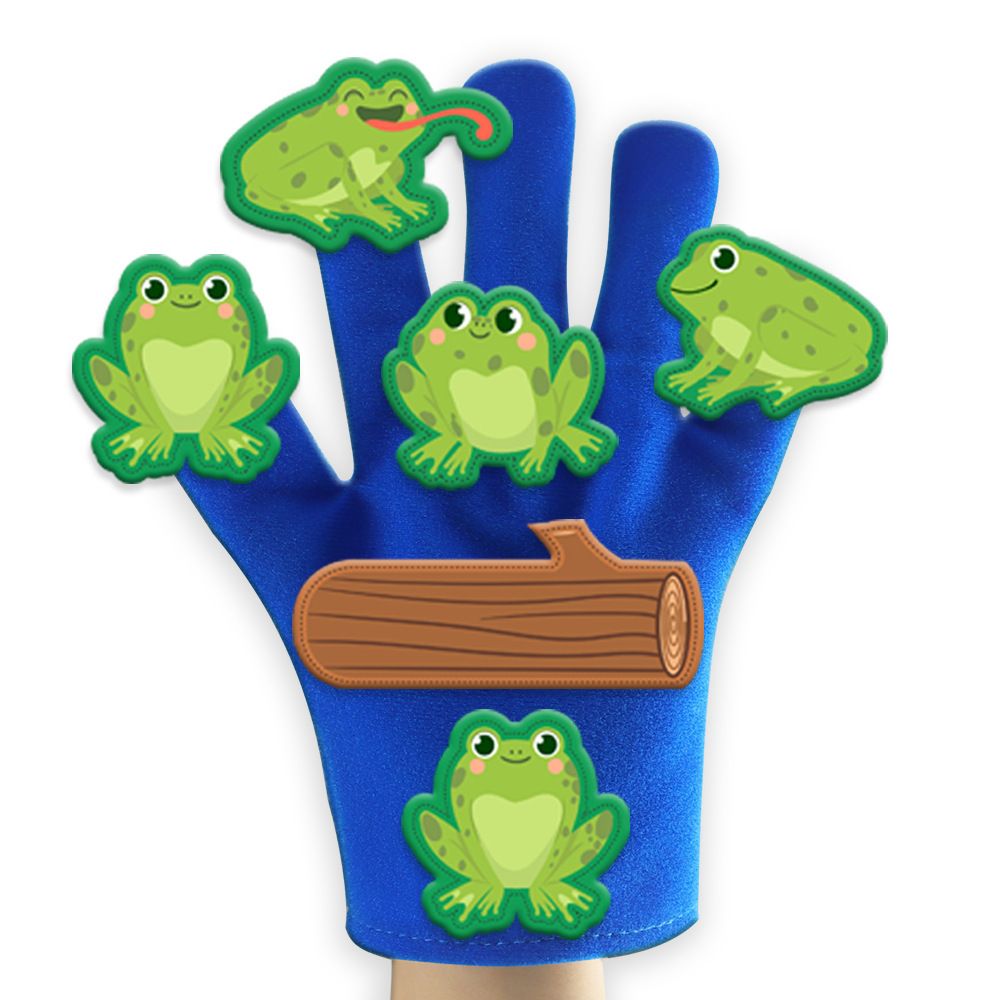 Hand Puppets Set for Kids and Adults Glove with Felt Details Perfect for Storytelling Role-Playing Puppet Theatre Gift for Children — image 2