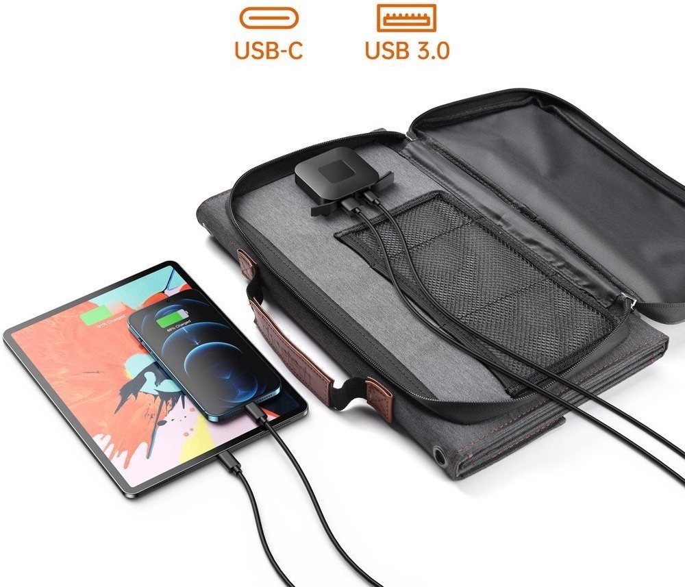Choetech SC006 Solar Panel Portable Charger 40W 18V USB C Solar Panels Charger with USB C PD 30W โ image 6
