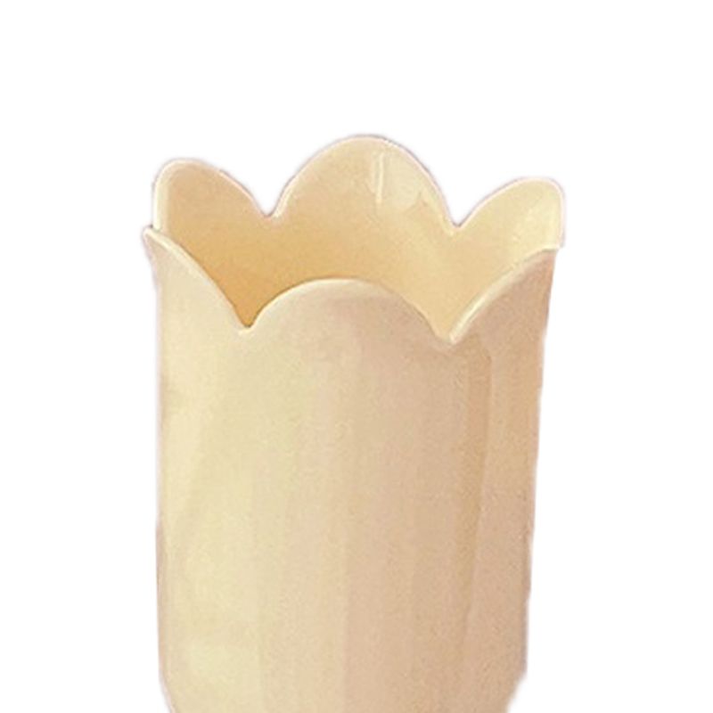 Pen Holder Tulip Shape Innovative Vintage Photo Props Large Capacity Pencil Holder for Office Study Room Home Yellow โ image 2