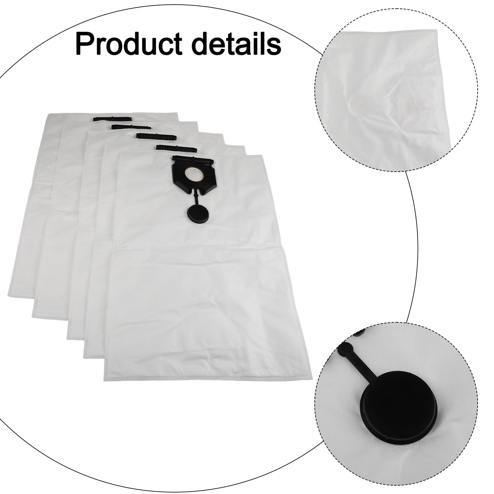 5PCS Vacuum Cleaner Bags Mproved Cleaning Efficiency Replacement For Karcher NT 40/1, NT 50/1 Tact 2.889-155.0 Vacuum Cleaner ā image 2