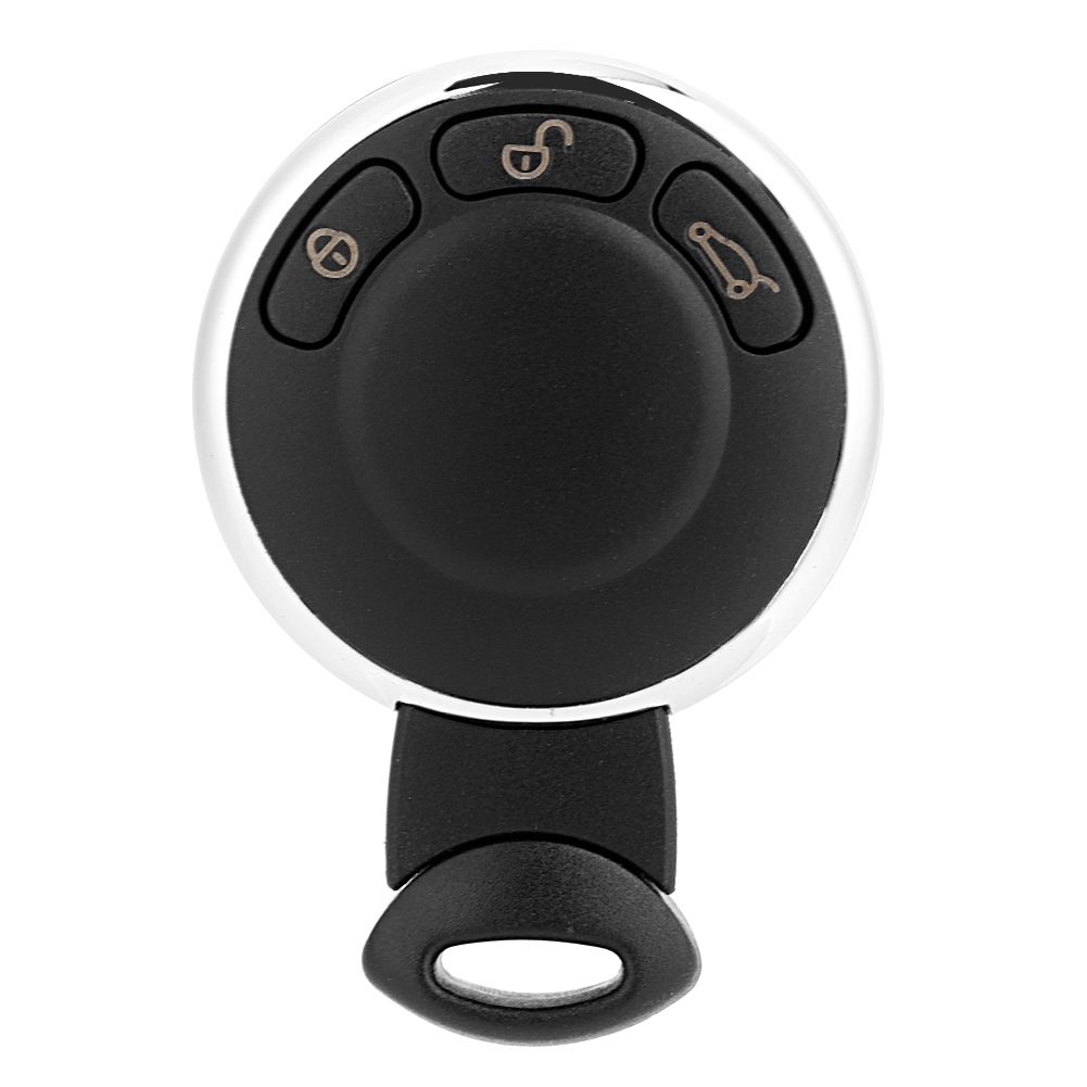 3-button remote control for Mini Cooper 2007 2008 2009 2010 2011 2012 2013 2014 KR55WK4, Replacement Part, Black Color