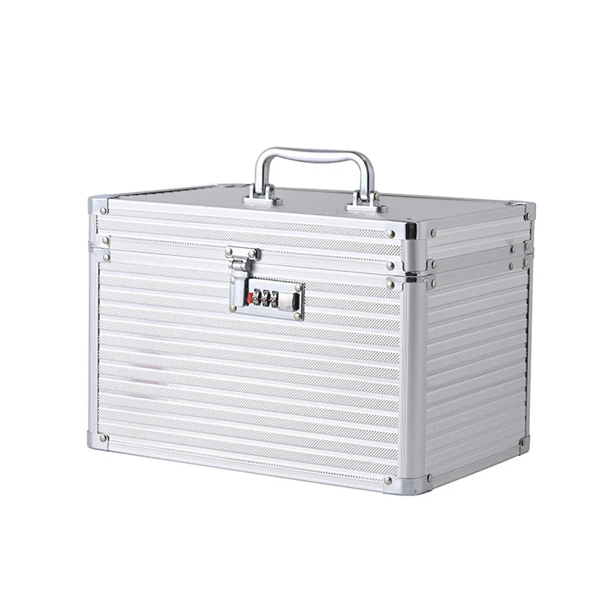 Aluminium Alloy Cosmetic Case Portable Handheld Storage Box Multifunctional — image 2