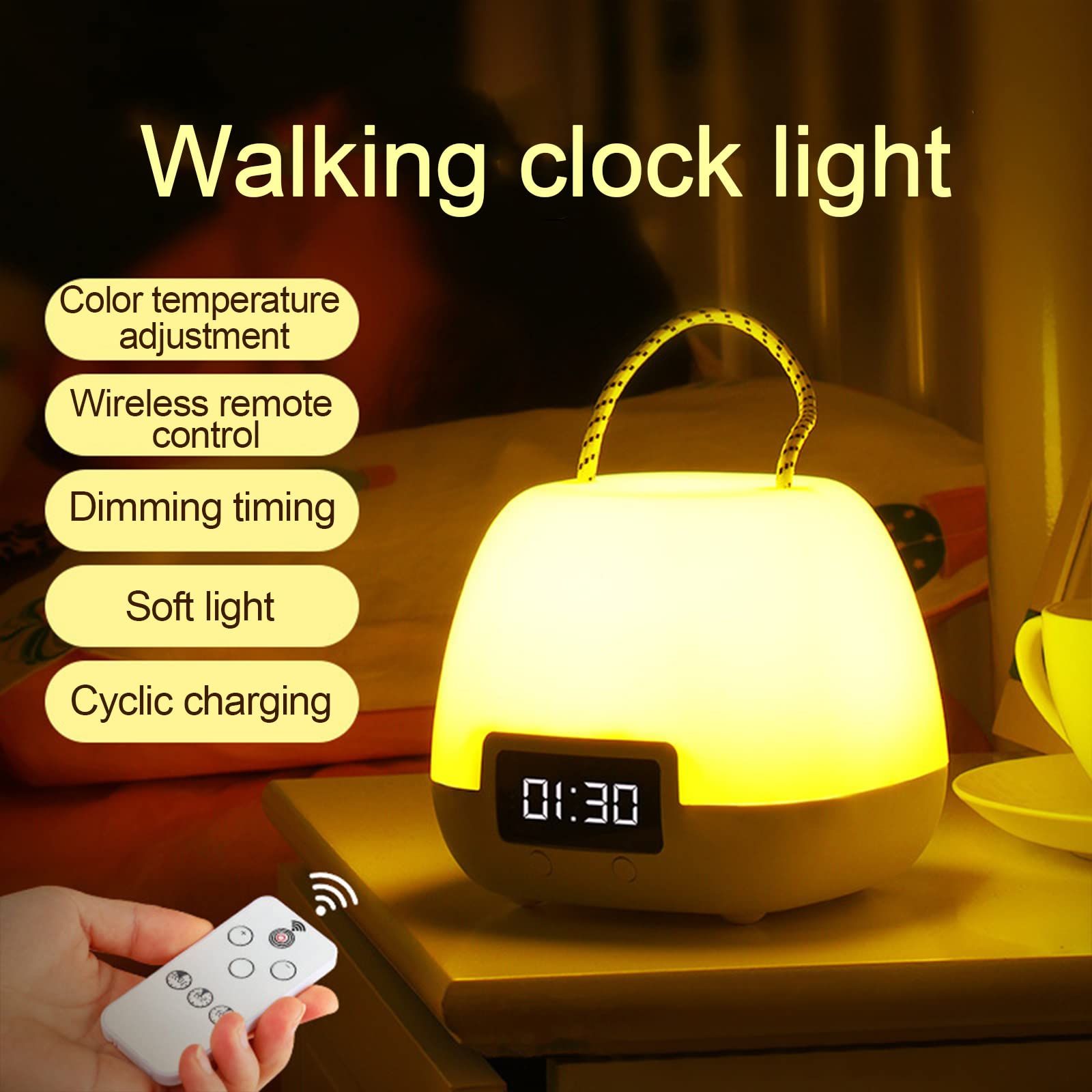 Sunrise Wake Up Light for Bedrooms, Sunlight for Kids Heavy Sleepers, Snooze, Night Light, 3 Modes, Gift Idea for Teen Boys โ image 5