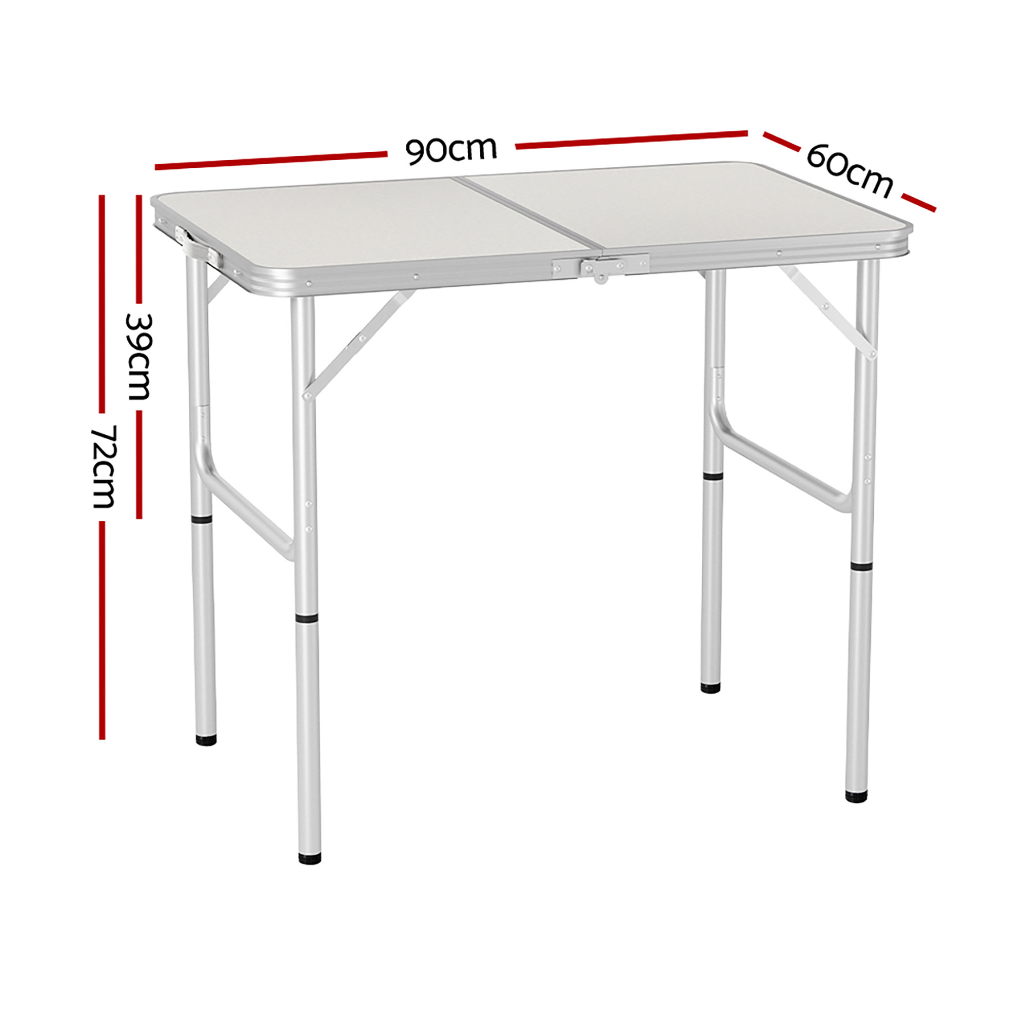 Weisshorn Folding Camping Table 90CM Adjustable Portable Outdoor Picnic Desk — image 2