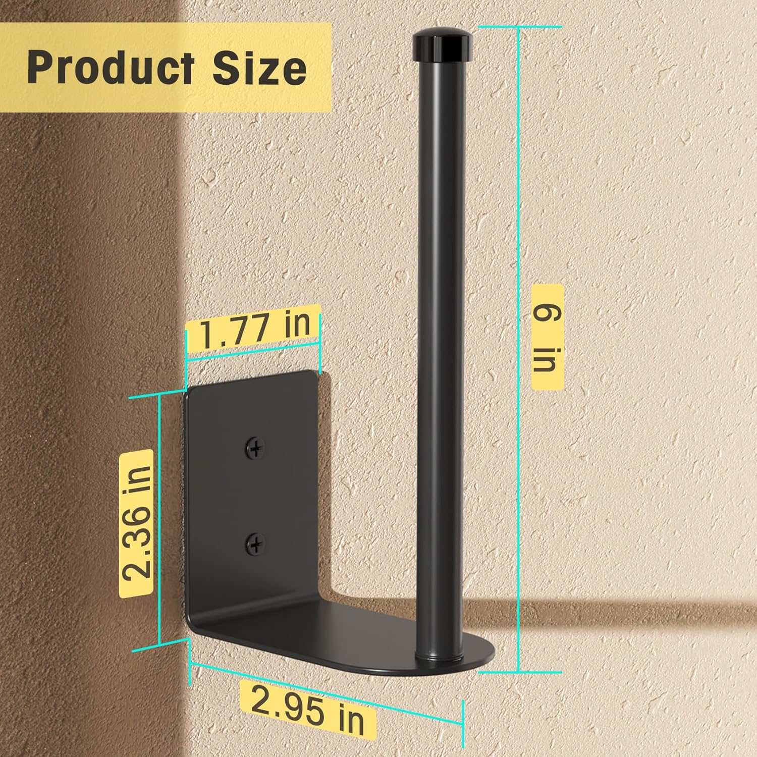 2 Pack Hat Racks for Baseball Caps, Stainless Steel Organizer Cap, Holder Storage Organizer, Hanger Strong Adhesive/Wall Drilled Door, Bedroom, Closet(Black 6 — image 3