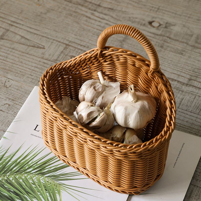 1pack Jute Hanging Basket - Small Woven Fern Hanging Rope Basket Flower Plants Wall Basket Decor Set Boho — image 4