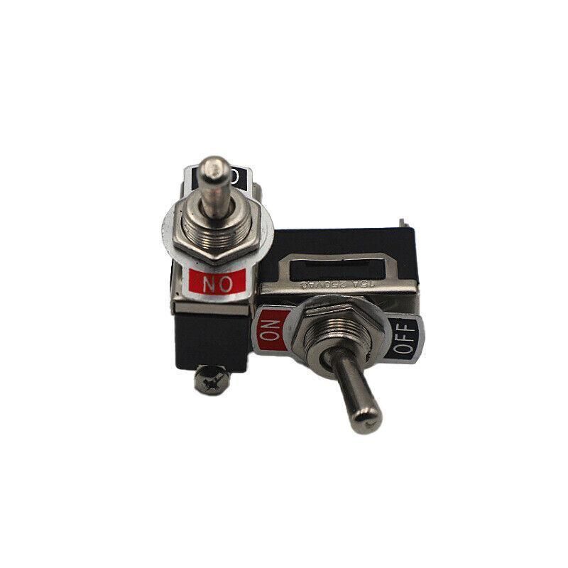 5X Waterproof Toggle Flick Switch 250V On/Off Car Dash Light Metal 12 Volt Boot — image 3