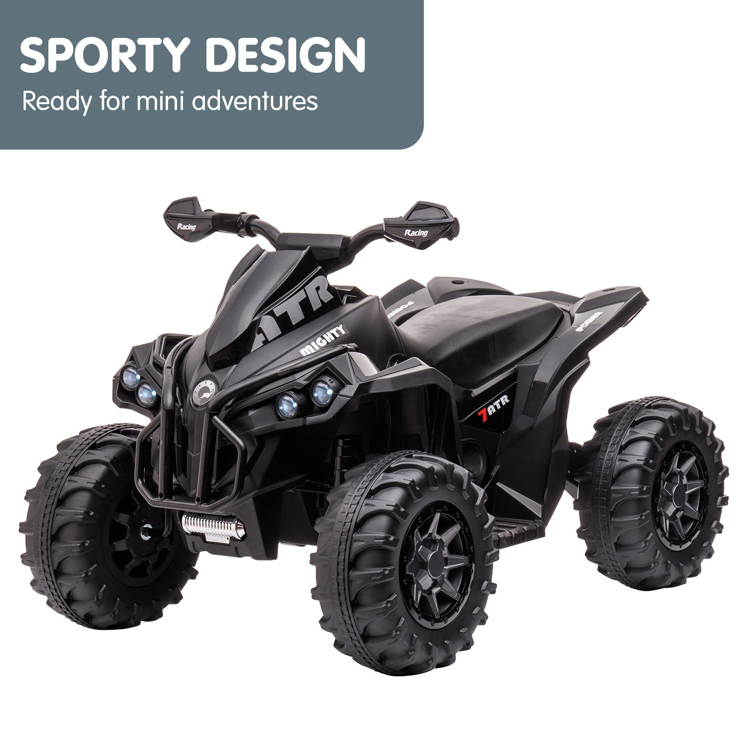 Kahuna GTS99 Kids Electric Ride On Quad Bike Toy ATV 50W - Black โ image 3