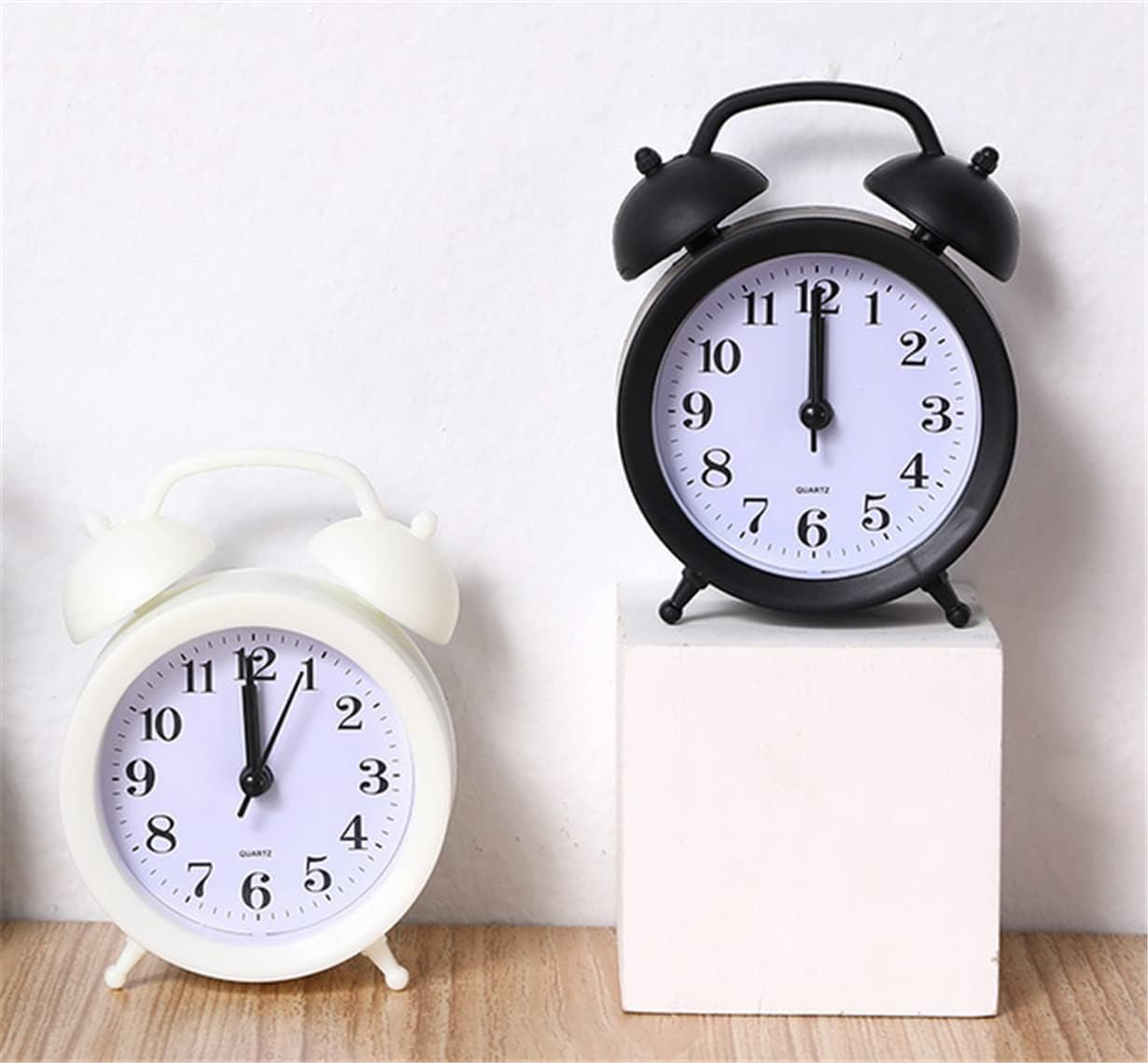 Children's Twin Bell Alarm Clock with Analogue Display, Battery Powered Bedside Clock for Bedroom, Study Desk and Gift Giving, Blue โ image 3