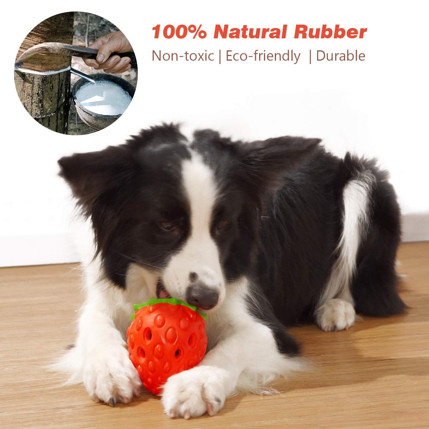 Dog Puzzle Toys, Rubber Dog Chew Toys,Treat Food Dispensing Dog Toys for Teeth Cleaning, Dog Ball Toy, Interactive Dog Enrichment — image 4