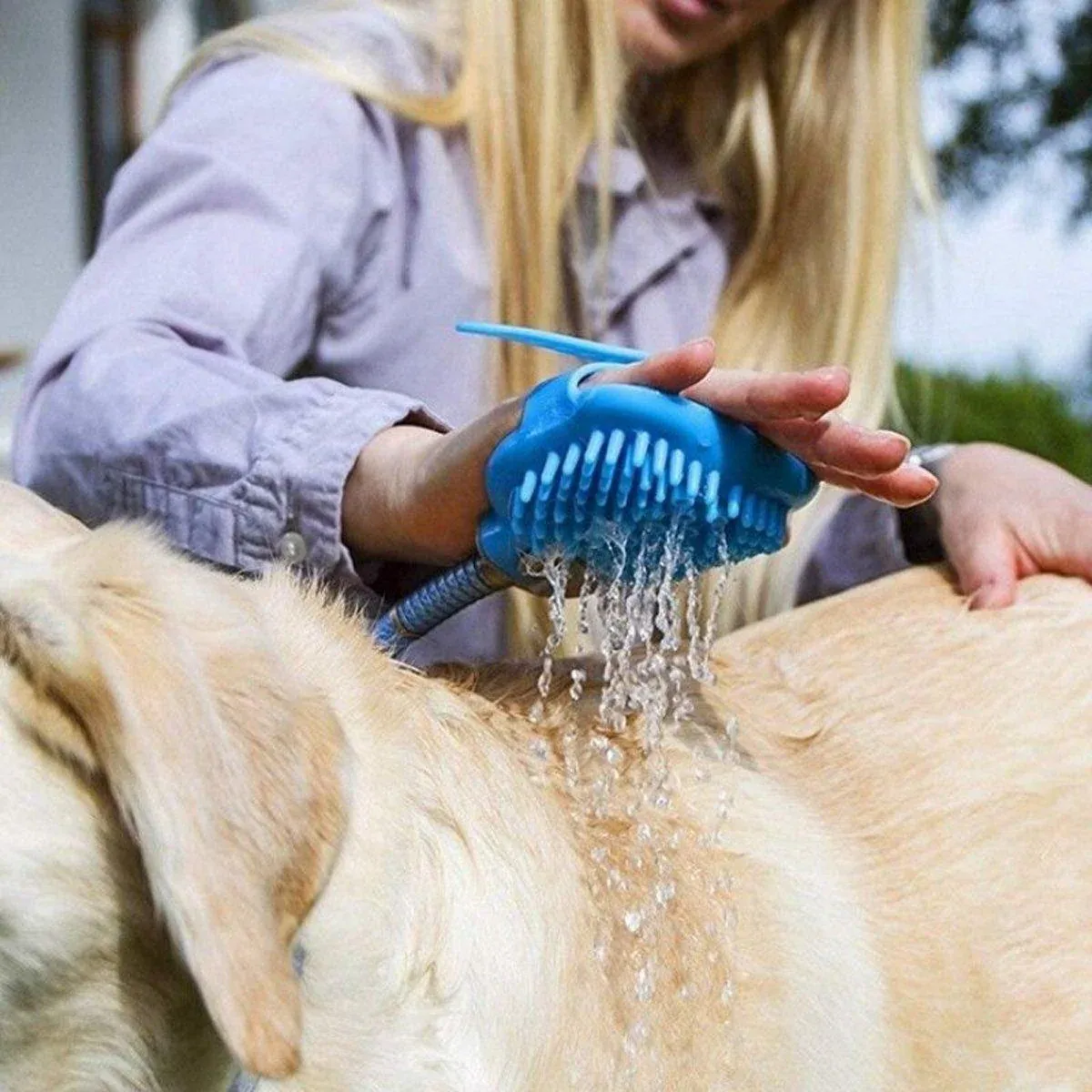 Dog Bath Pet Shower Nozzle Silicone Massage Brush Cat Dog Grooming Supplies β image 5