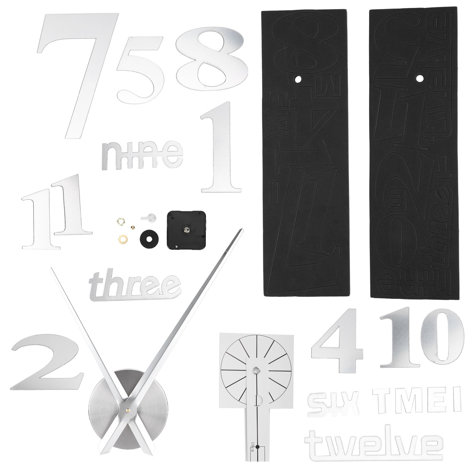 Frameless DIY Wall Clock Modern Mirror Wall Sticker for Home Living Room Bedroom DecorSilver โ image 4