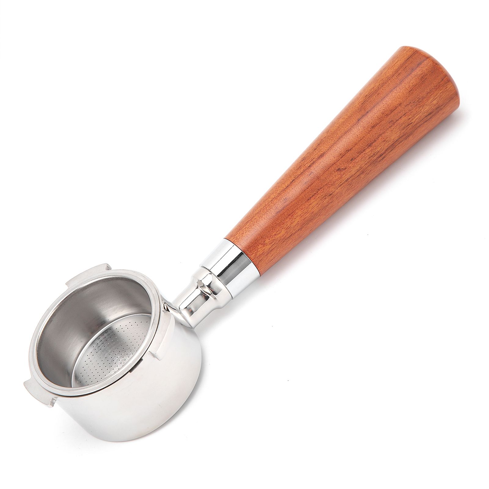 Coffee Bottomless Portafilter Stainless Steel Filter Holder Basket Replacement Tool Coffee Machine Accessory54mm Rosewood โ image 6