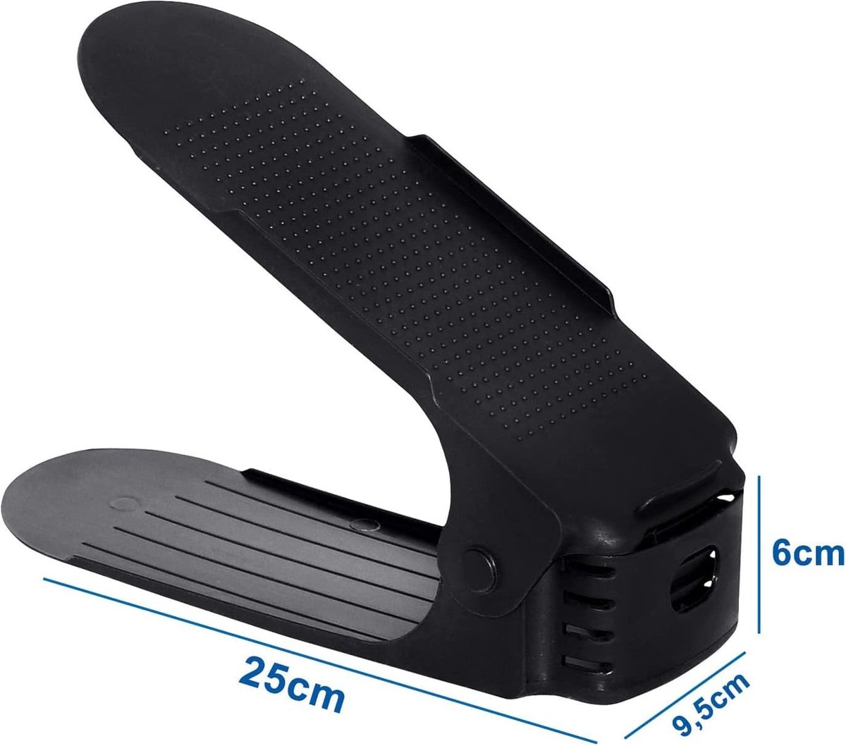 Shoe Storage System - 4 Pieces - Shoe Storage - Shoe Rack - Shoe Cabinet - Shoe Organizer - Storage System - Adjustable - Shoe Rack Shoe Cabinet - Black — image 2