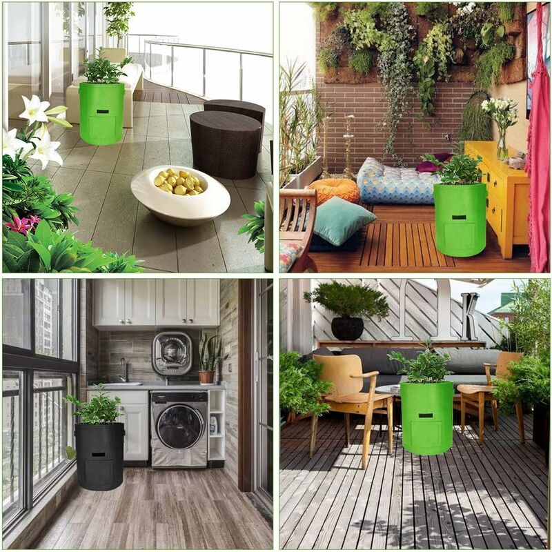 Potato Grow Bags, 2 pcs 40L/10 Gallon Vegetable Bag, Non-Woven Fabric Planting Bag With Window, Garden Vegetable Bag โ image 3