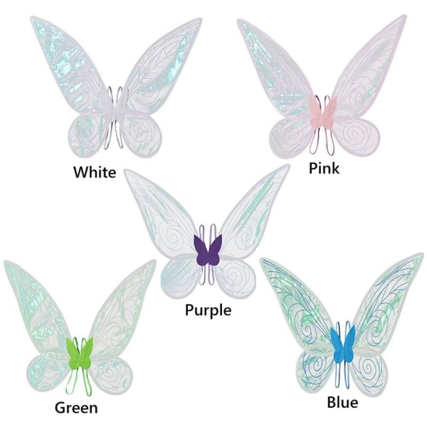 Halloween Costumes Fairy Wing Dress - Wings white — image 2