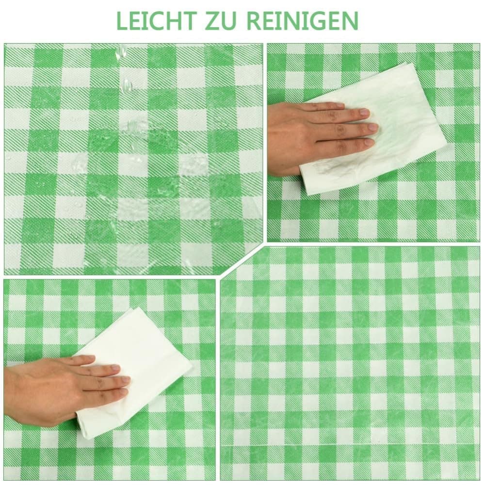Waterproof Picnic Mat Foldable with Carrying Handle for Camping Beach Park Outdoor Activities, 150x200cm, Green — image 3