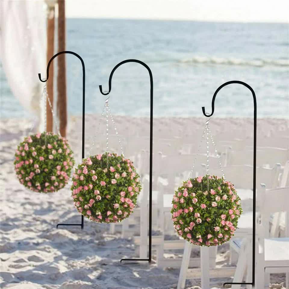 Set of 8 Anti-Wind Shepherd Hooks for Garden and Wedding Decorations โ image 3