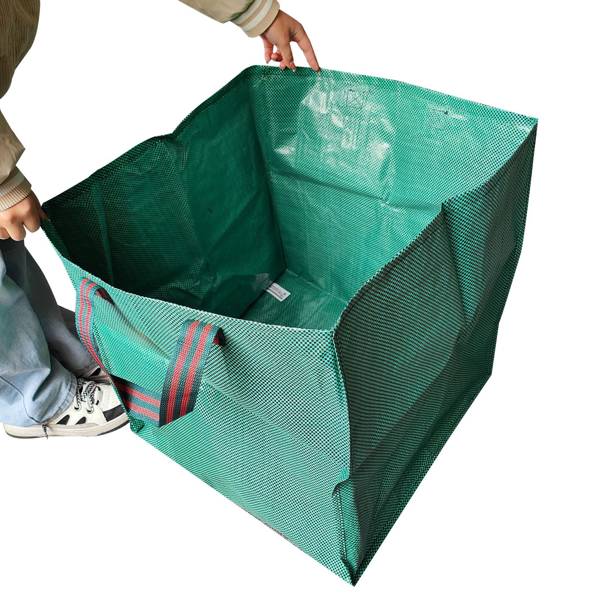 Heavy Duty Home and Yard Tote Bag Woven Polypropylene Bag, Moving Bag, Reusable Self-Standing Bagster Bag Waste Management — image 4