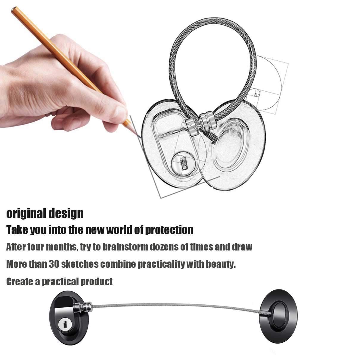 Refrigerator Locks with 2 Keys โ image 3