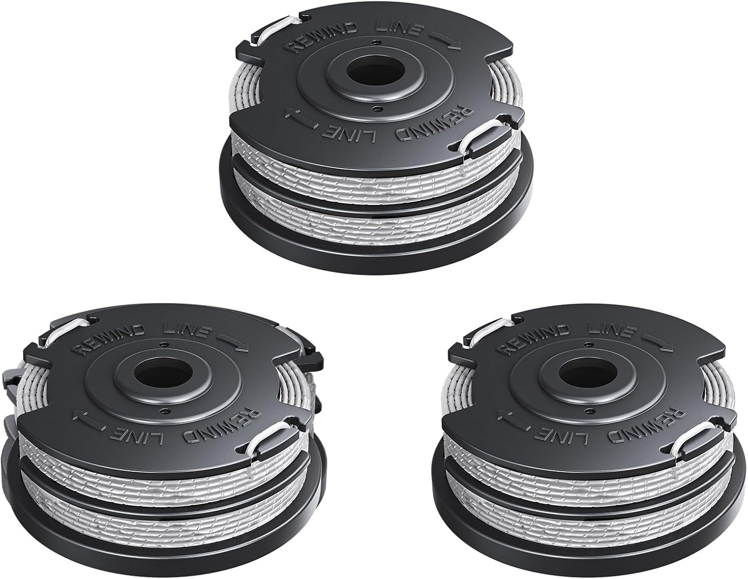 Weed Wacker String Compatible with Greenworks, Dual String Trimmer Replacement Spool for Greenworks Weed Eater String Trimmers(3 Pack)
