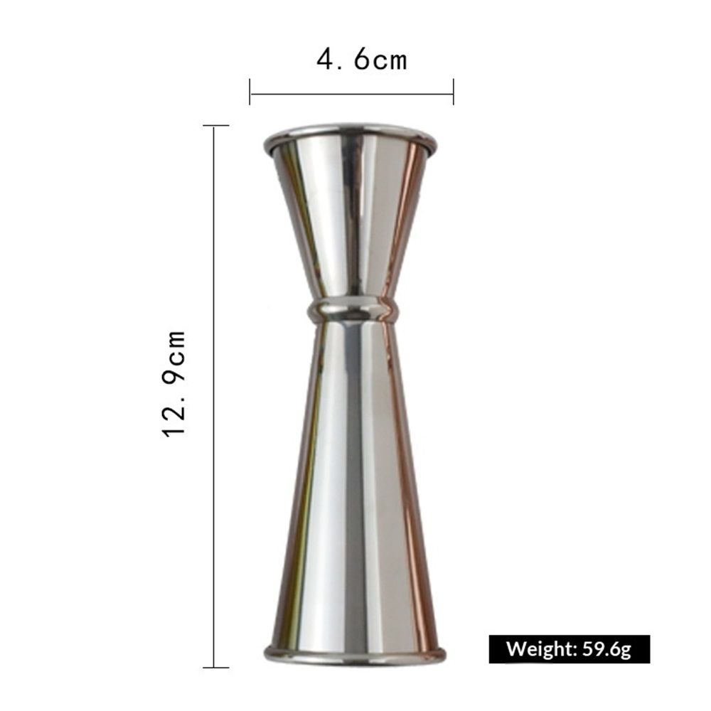4-Piece Dual-Sided Bartending Jigger Set - 1oz & 2oz Measured Markings, Stainless Steel, Food-Grade Cocktail Measuring Tool for Professional & Home Bars — image 3