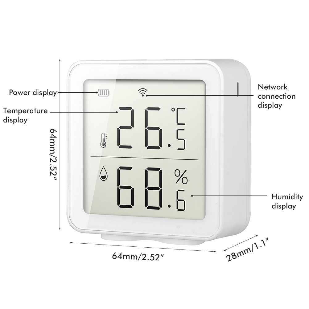 Smart WiFi Humidity Sensor Hygrometer Outdoor Indoor Thermometer Digital LCD Display Temperature Humidity Monitor โ image 3