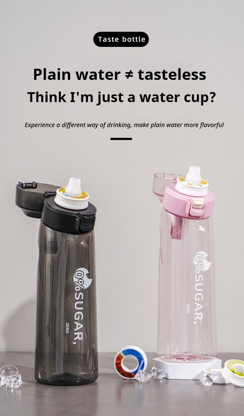 0 Sugar 0 Calorie Scented Water Bottle Transparent black — image 3