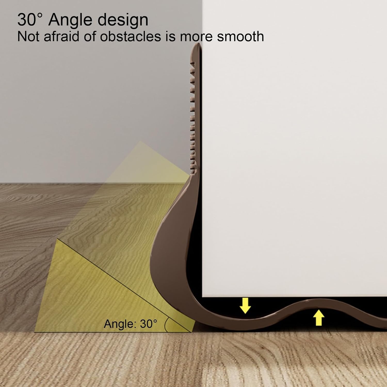 Adjustable Draft Stopper Door Strip Cushion Double Sided Draft Guard Insulation 93cm White โ image 5