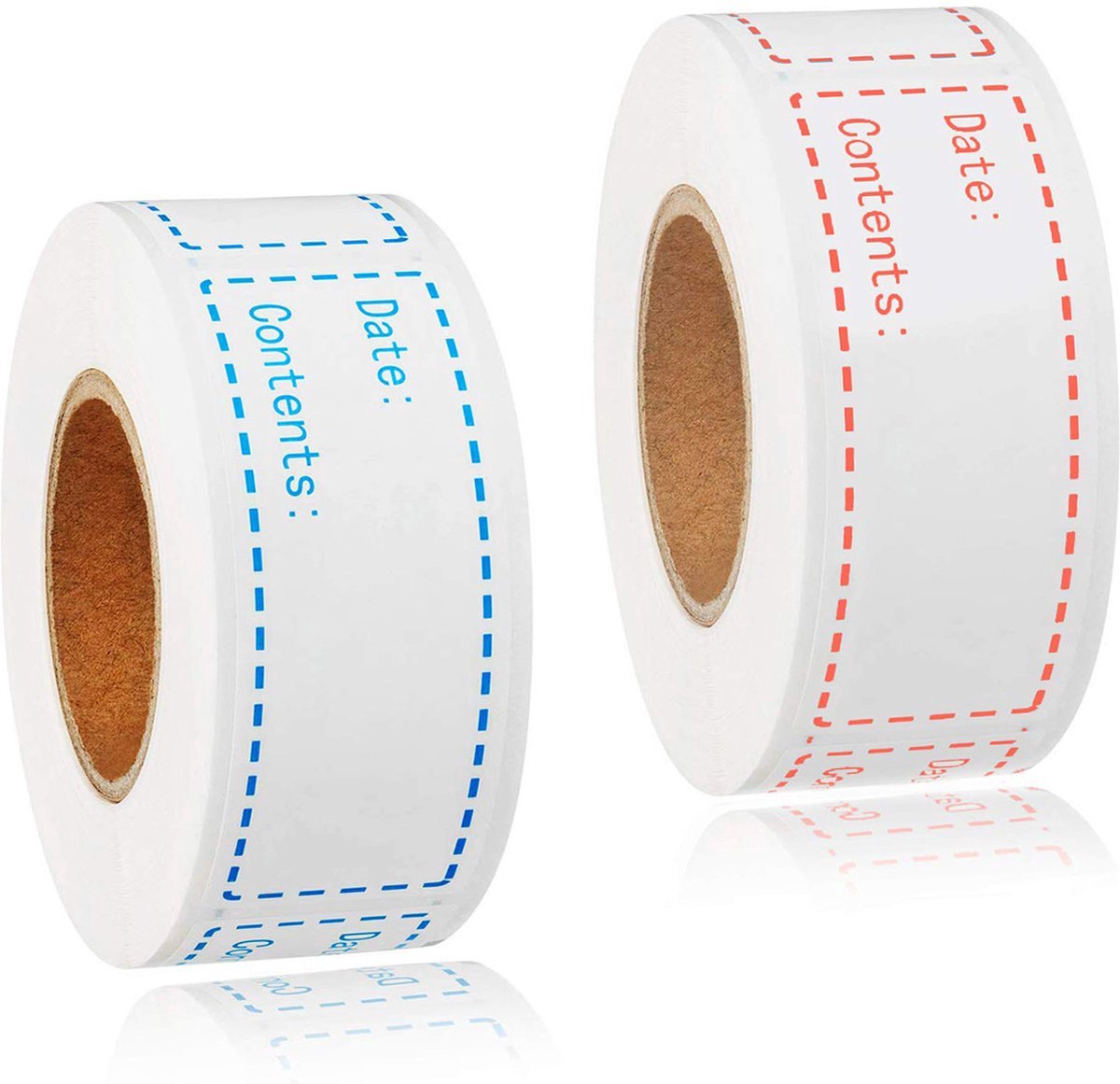 Writable Freezer Labels - 2x 150 Stickers - Label Stickers - Freezer Labels - Each 7.5 X 2.5cm - On a Roll Labels - Shelf Life Labels - Planner Stickers