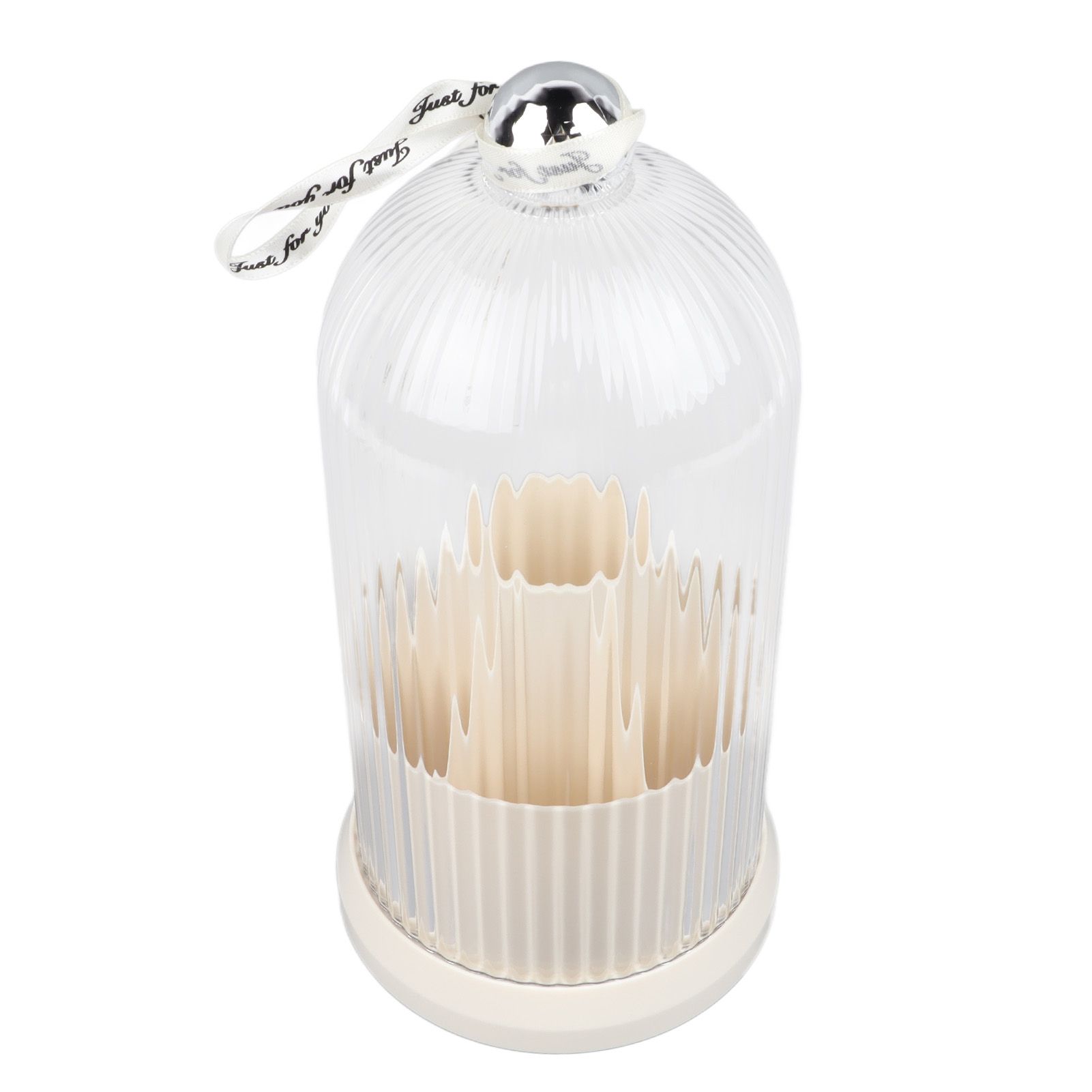 Makeup Brush Storage Holder 360 Degree Rotatable Makeup Organizer Dustproof Waterproof Holder for Lipstick Cosmetic Milky White — image 4