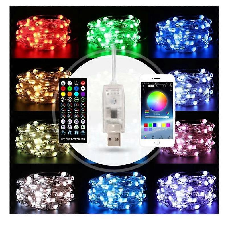 Christmas Tree LED String Lights, 10M Music Sync Bluetooth Remote Control โ image 4