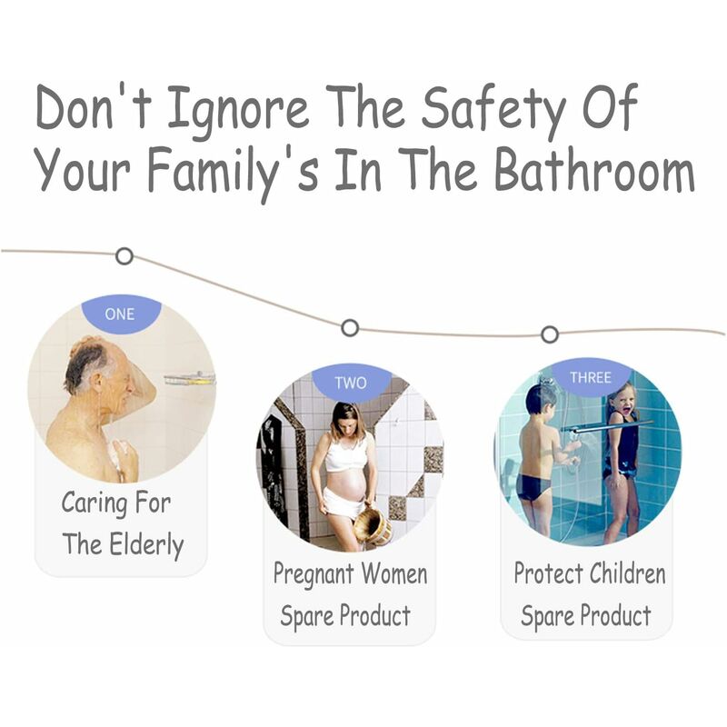 Non-Slip Bath Mat Shower Mat With Foot Massage, Environmentally Friendly Pvc Anti-Mold Bathroom Bathtub Mat Floor — image 2