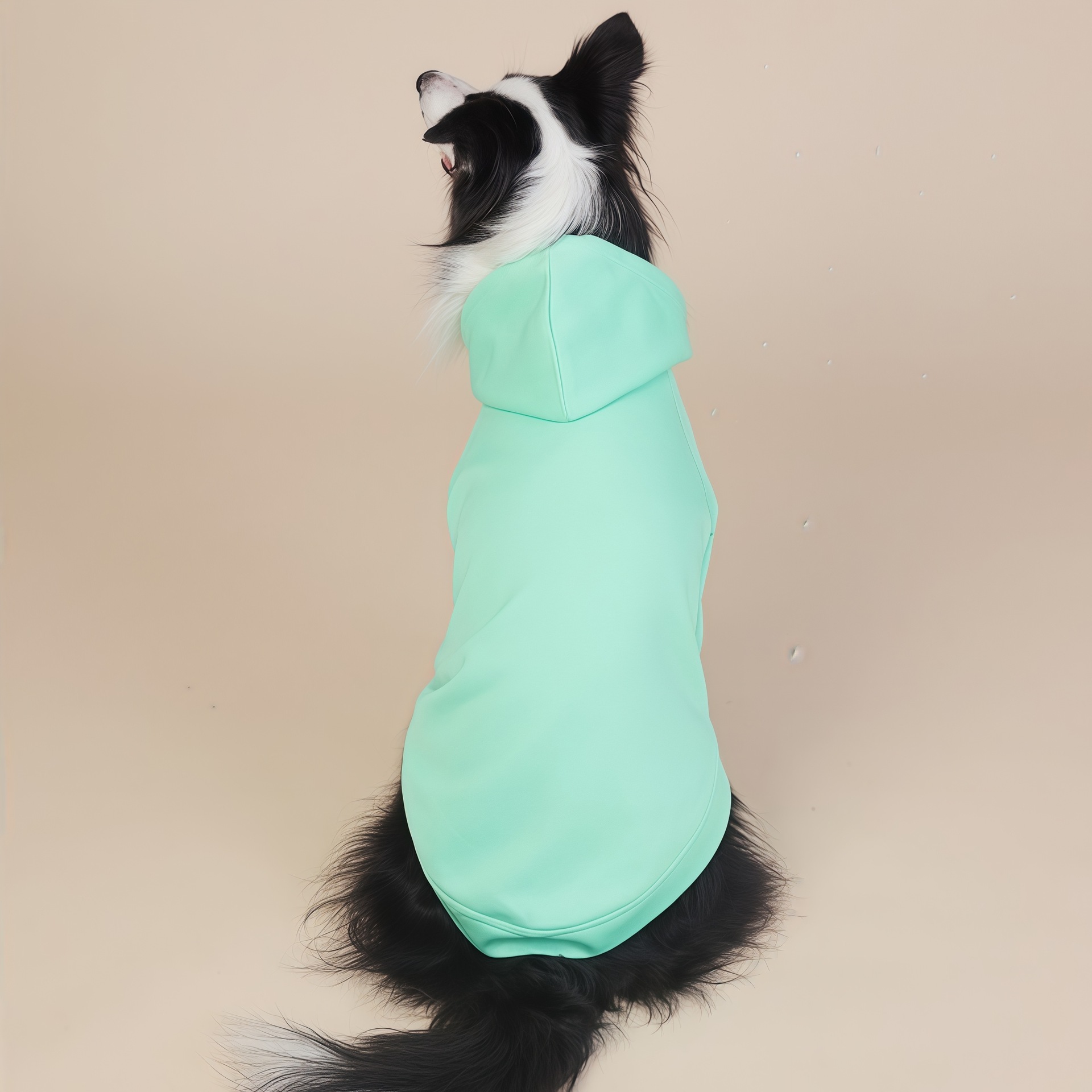 Green Classic Dog Sweatshirt with Hood & Drawstrings - For Large Dogs (Size: 6XL) — image 2