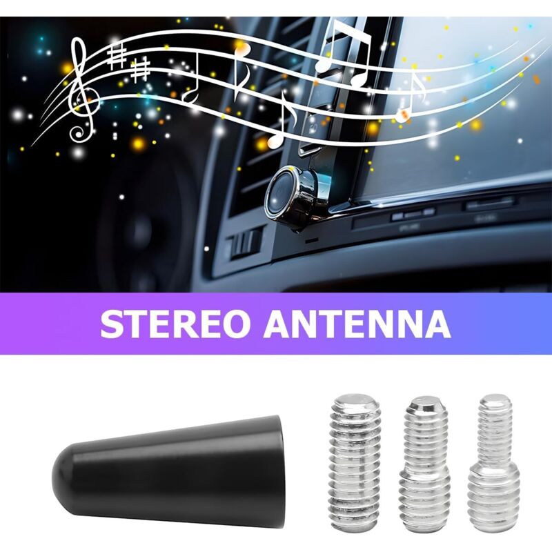 Universal Short Car Antenna 3cm Amplified Rod for Car Radio Stereo Compatible with All Vehicles — image 4
