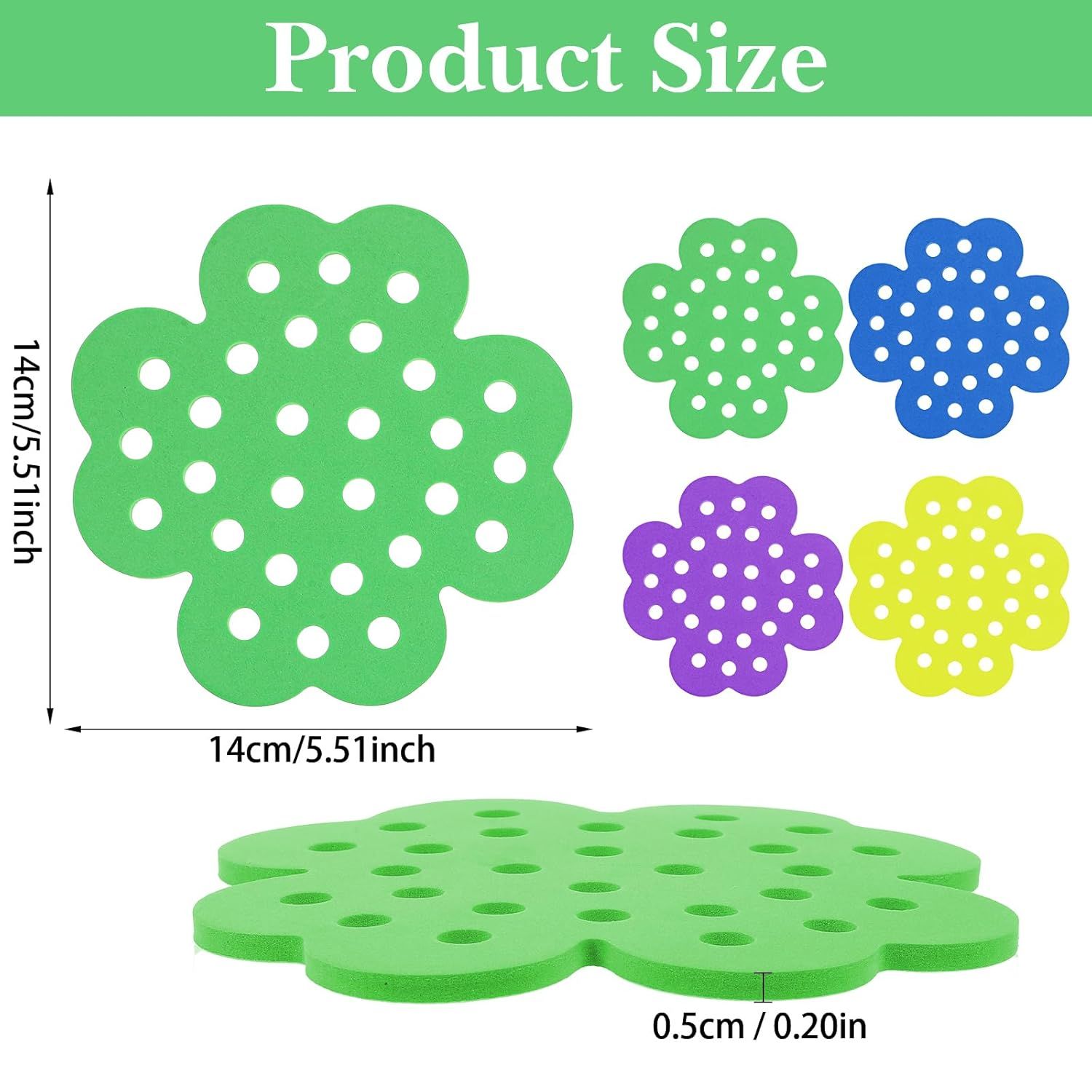 4 Pack Floating Bee Watering Station for Garden, 5.51 Inch Eva Foam Floating Bee Island, Butterfly and Bee Baths, Outdoor Honeybee Feeder for Feeding Thirsty — image 2