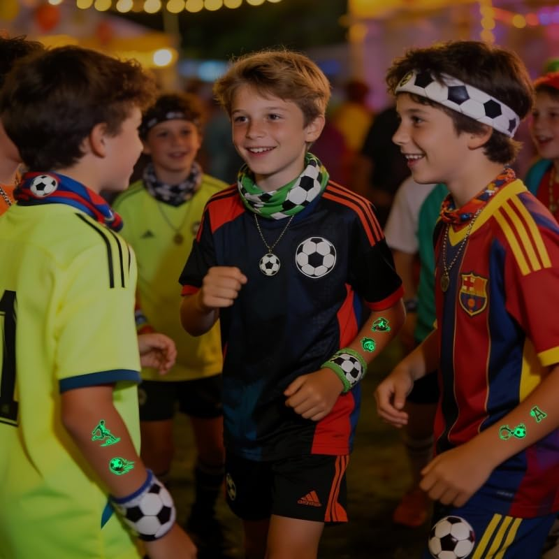 2026 World Cup Glow in the Dark Face Tattoos Waterproof Sweatproof Temporary Stickers 10 Sheets — image 5