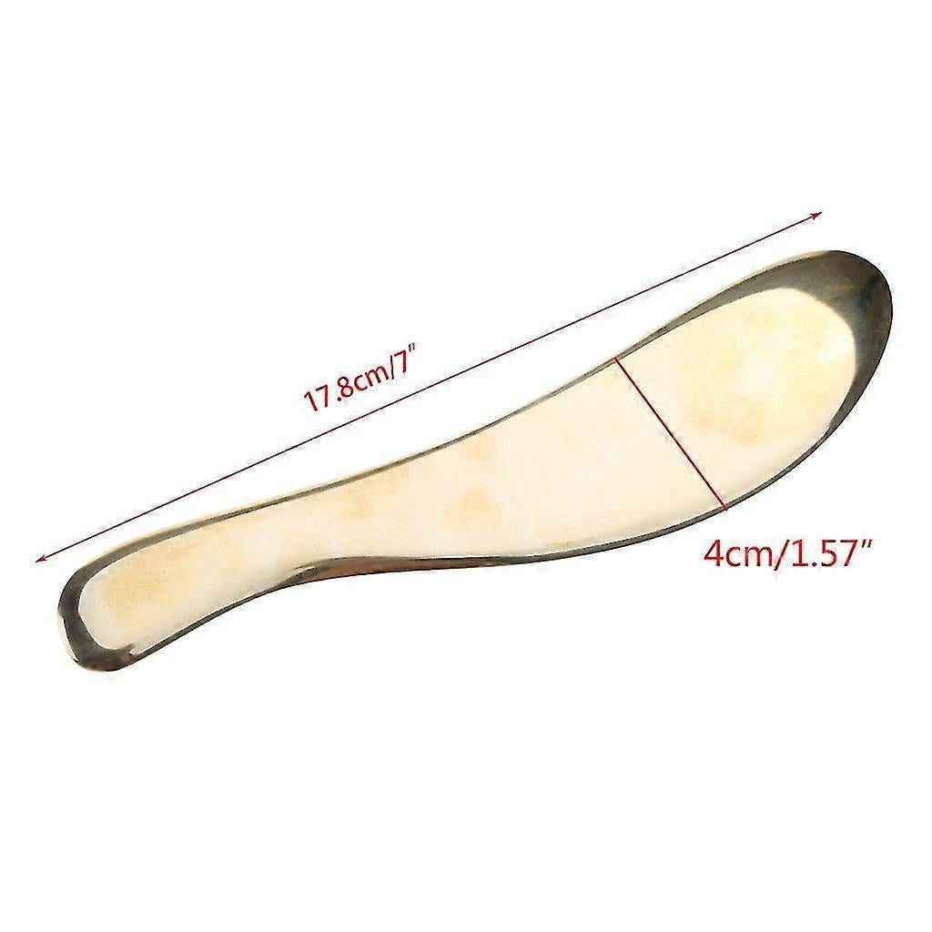 Copper Gua Sha Board Massage Tool, Body & Face Scraping Device, 188mm โ image 5