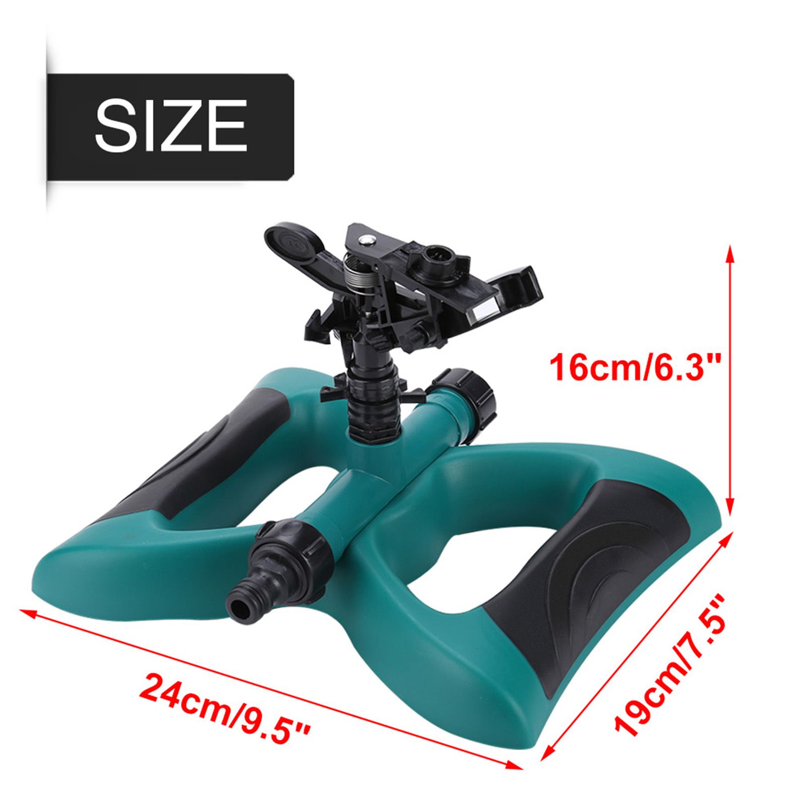 360° Fully Circle Rotating Watering Sprinkler Irrigation System Nozzle for Garden — image 6